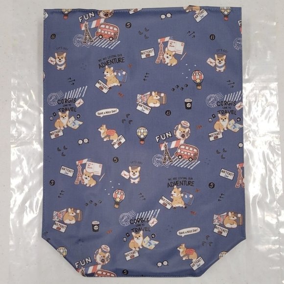 Waterproof Corgi Large Tote Shoulder Bag Travel Purse - Picture 9 of 14